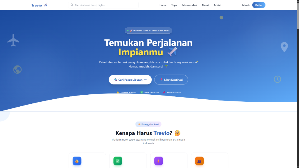 Trevio - Travel Booking