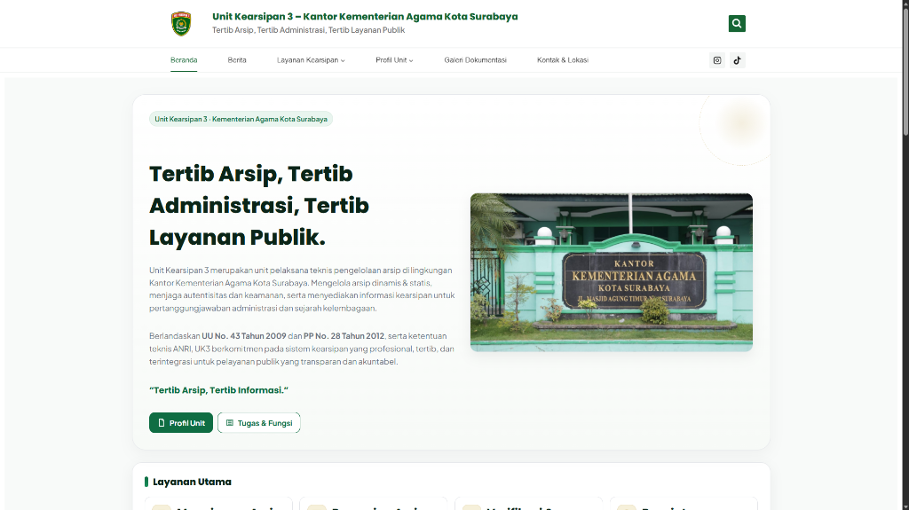 Website UK3 Kemenag