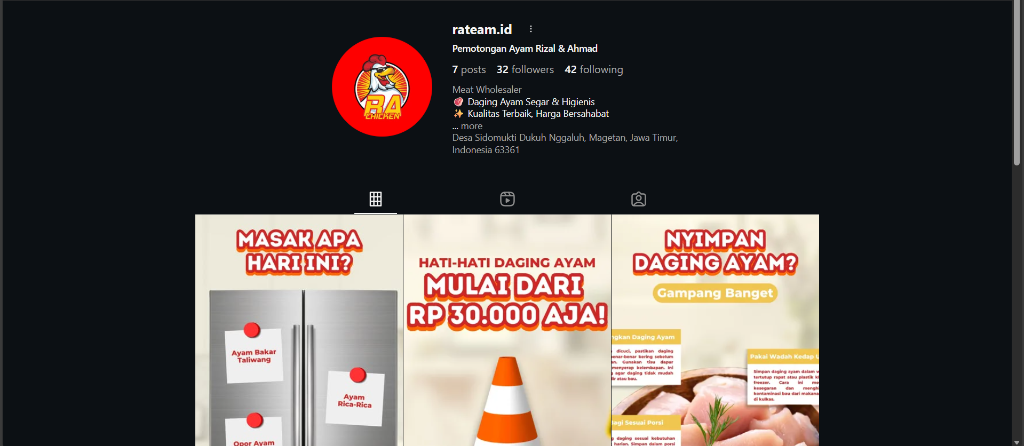 RA Chicken Social Media